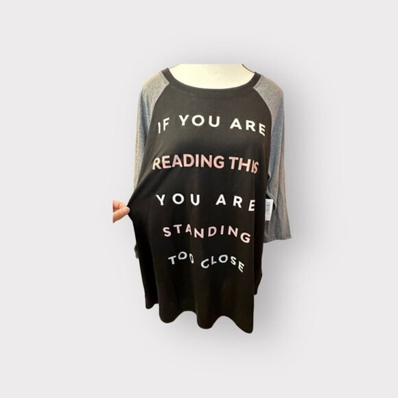 NWT women’s Torrid Black Gray Graphic Tee Super Soft 1 1x 1XL 14 16 - Picture 3 of 10